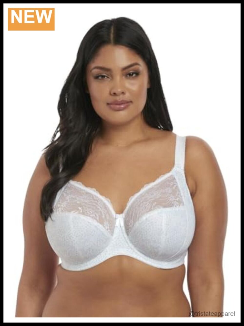 Women's Morgan Stretch Lace Banded Underwire Bra Full Coverage Everyday